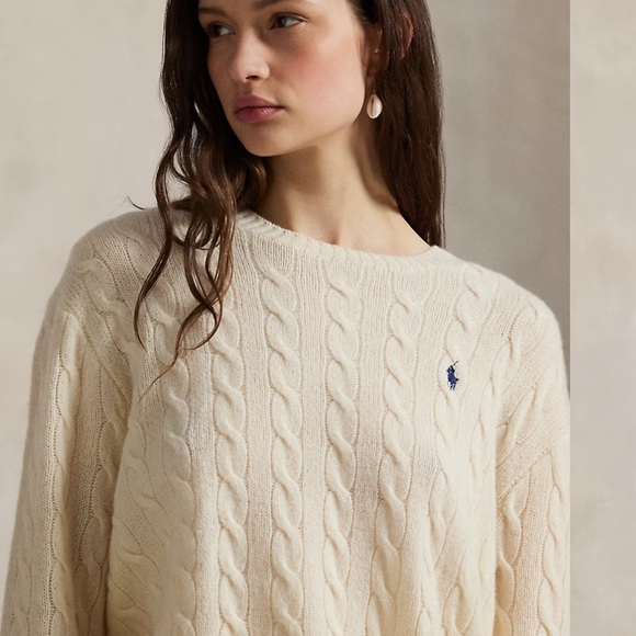 Polo Ralph Lauren Cable-Knit Wool-Cashmere Sweater - Picture 3 of 7